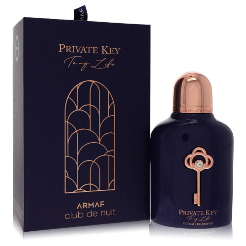 Club De Nuit Private Key To My Life by ArmafExtrait De Parfum Spray (Unisex) 3.4 oz 3.4 oz / 100 ml / Alcohol, Amber, Woody, Aldehyde, Oils