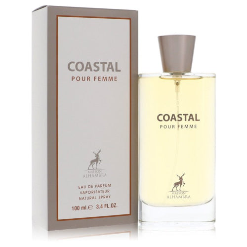 Coastal Pour Femme by Maison AlhambraEau De Parfum Spray 3.4 oz 3.4 oz / 100 ml / Alcohol, Amber, Woody, Aldehyde, Oils Women