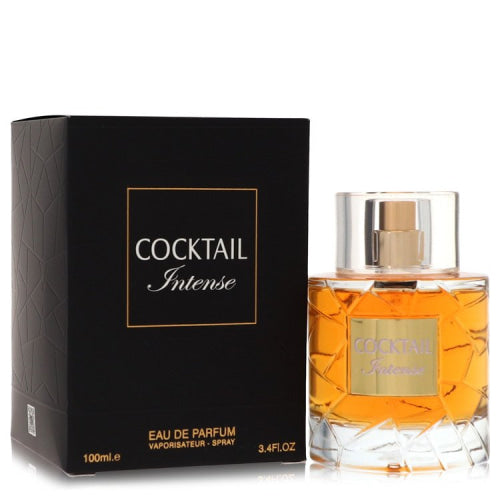 Cocktail Intense by Fragrance WorldEau De Parfum Spray (Unisex) 3.4 oz 3.4 oz / 100 ml / Alcohol, Amber, Woody, Aldehyde, Oils Unisex