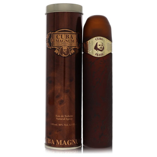 Cuba Magnum Gold by FragluxeEau De Toilette Spray 4.2 oz 4.2 oz / 125 ml / Alcohol, Amber, Woody, Aldehyde, Oils Men