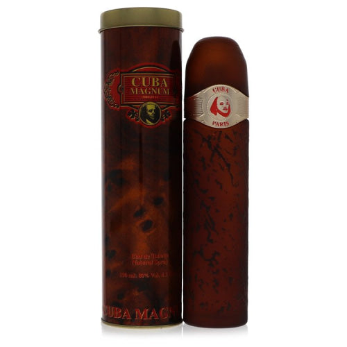 Cuba Magnum Red by FragluxeEau De Toilette Spray 4.3 oz 4.3 oz / 127 ml / Alcohol, Amber, Woody, Aldehyde, Oils Men