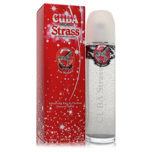 Cuba Strass Zebra by FragluxeEau De Parfum Spray 3.4 oz 3.4 oz / 100 ml / Alcohol, Amber, Woody, Aldehyde, Oils Women