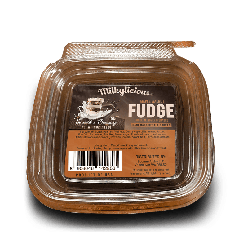 Old Fashioned Handmade Smooth Creamy Fudge - Maple Walnut (1/4 Pound)