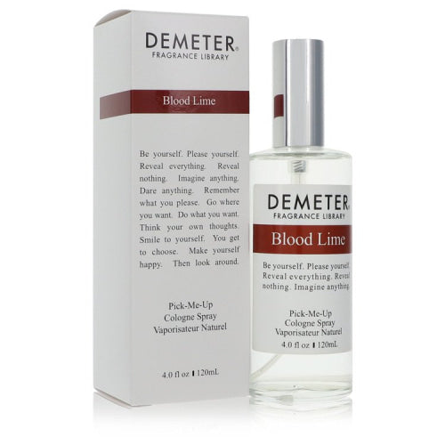 Demeter Blood Lime by DemeterPick Me Up Cologne Spray (Unisex) 4 oz 4 oz / 120 ml / Alcohol, Amber, Woody, Aldehyde, Oils Unisex