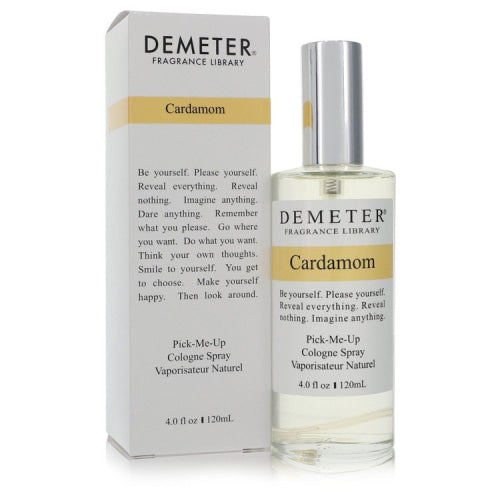 Demeter Cardamom by DemeterPick Me Up Cologne Spray (Unisex) 4 oz 4 oz / 120 ml / Alcohol, Amber, Woody, Aldehyde, Oils Unisex
