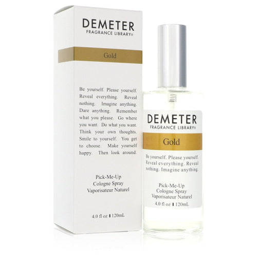 Demeter Gold by DemeterCologne Spray (Unisex) 4 oz 4 oz / 120 ml / Alcohol, Amber, Woody, Aldehyde, Oils Unisex