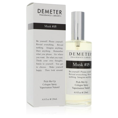 Demeter Musk #15 by DemeterCologne Spray (Unisex) 4 oz 4 oz / 120 ml / Alcohol, Amber, Woody, Aldehyde, Oils Unisex