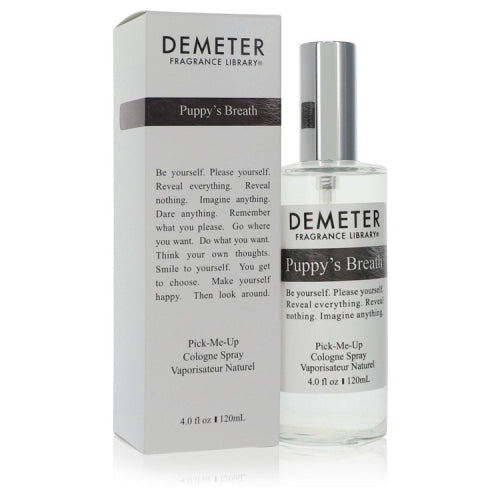 Demeter Puppy’s Breath by DemeterCologne Spray (Unisex) 4 oz 4 oz / 120 ml / Alcohol, Amber, Woody, Aldehyde, Oils Unisex