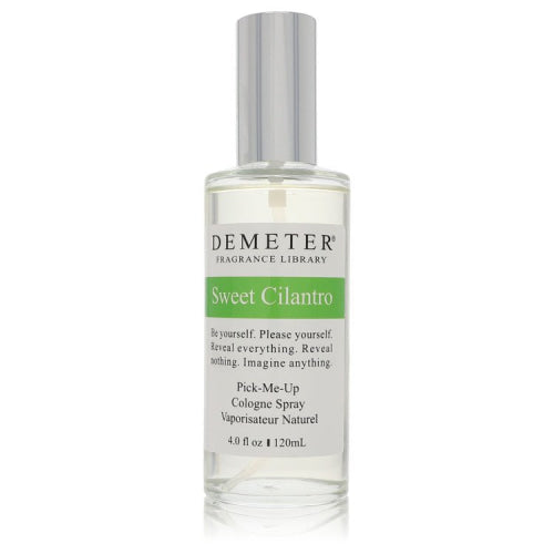 Demeter Sweet Cilantro by DemeterCologne Spray (Unisex Unboxed) 4 oz 4 oz / 120 ml / Alcohol, Amber, Woody, Aldehyde, Oils Men