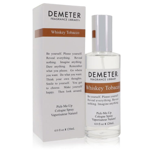 Demeter Whiskey Tobacco by DemeterCologne Spray 4 oz 4 oz / 120 ml / Alcohol, Amber, Woody, Aldehyde, Oils Men