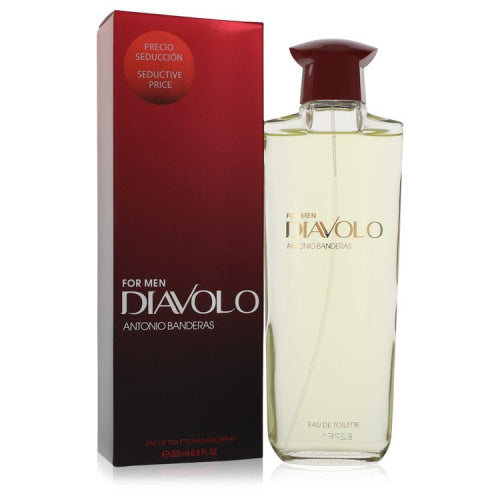 Diavolo by Antonio BanderasEau De Toilette Spray 6.8 oz 6.8 oz / 200 ml / Alcohol, Amber, Woody, Aldehyde, Oils Men