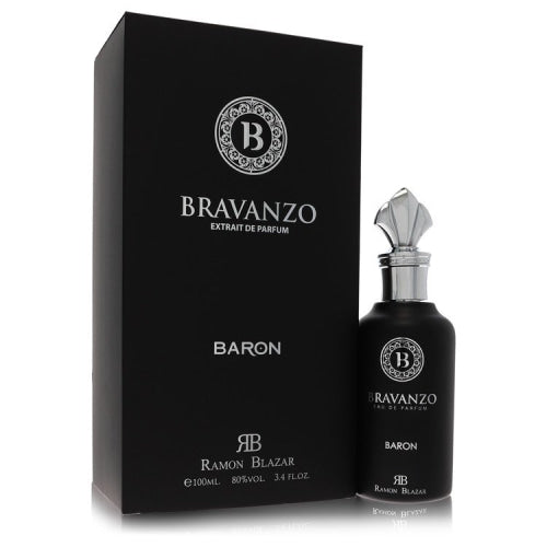 Dumont Bravanzo Baron by Dumont ParisExtrait De Parfum Spray (Unisex) 3.4 oz 3.4 oz / 100 ml / Alcohol, Amber, Woody, Aldehyde, Oils Unisex