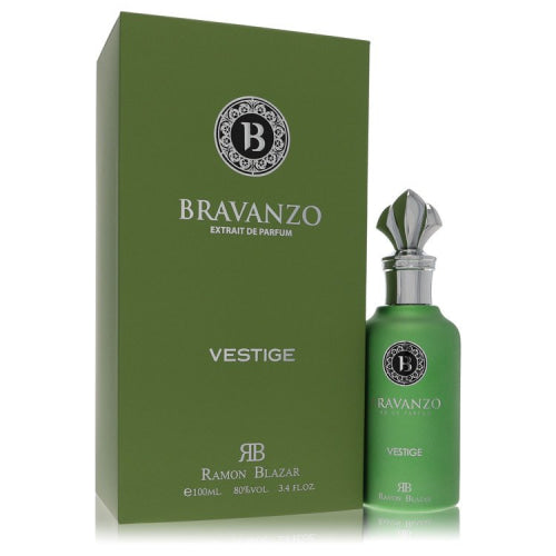 Dumont Bravanzo Vestige by Dumont ParisExtrait De Parfum Spray (Unisex) 3.4 oz 3.4 oz / 100 ml / Alcohol, Amber, Woody, Aldehyde, Oils