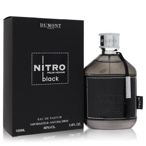 Dumont Nitro Black by Dumont ParisEau De Parfum Spray 3.4 oz 3.4 oz / 100 ml / Alcohol, Amber, Woody, Aldehyde, Oils Men