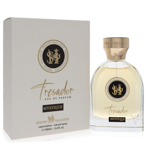 Dumont Tresador Mystique by Dumont ParisEau De Parfum Spray (Unisex) 3.4 oz 3.4 oz / 100 ml / Alcohol, Amber, Woody, Aldehyde, Oils Unisex