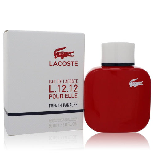 Eau De Lacoste L.12.12 Pour Elle French Panache by LacosteEau De Toilette Spray 3 oz 3 oz / 90 ml / Alcohol, Amber, Woody, Aldehyde, Oils