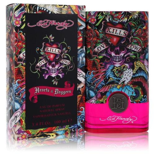 Ed Hardy Hearts & Daggers by Christian AudigierEau De Parfum Spray 3.4 oz 3.4 oz / 100 ml / Alcohol, Amber, Woody, Aldehyde, Oils Women