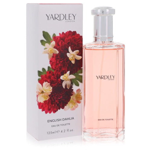 English Dahlia by Yardley LondonEau De Toilette Spray 4.2 oz 4.2 oz / 125 ml / Alcohol, Amber, Woody, Aldehyde, Oils Women