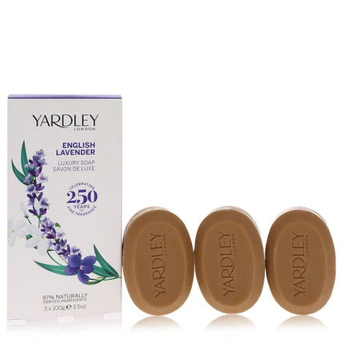 English Lavender by Yardley London3 x 3.5 oz Soap 3.5 oz 3.5 oz / 104 ml / Alcohol, Amber, Woody, Aldehyde, Oils Women