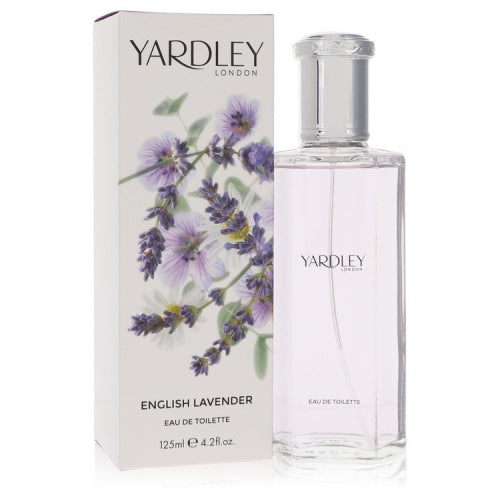 English Lavender by Yardley LondonEau De Toilette Spray (Unisex) 4.2 oz 4.2 oz / 125 ml / Alcohol, Amber, Woody, Aldehyde, Oils Unisex