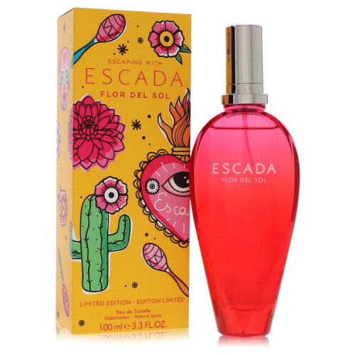 Escada Flor Del Sol by EscadaEau De Toilette Spray (Limited Edition) 3.4 oz 3.4 oz / 100 ml / Alcohol, Amber, Woody, Aldehyde, Oils Women