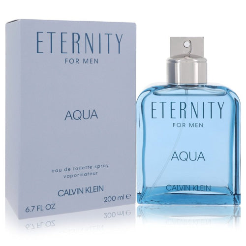 Eternity Aqua by Calvin KleinEau De Toilette Spray 6.7 oz 6.7 oz / 200 ml / Alcohol, Amber, Woody, Aldehyde, Oils Men