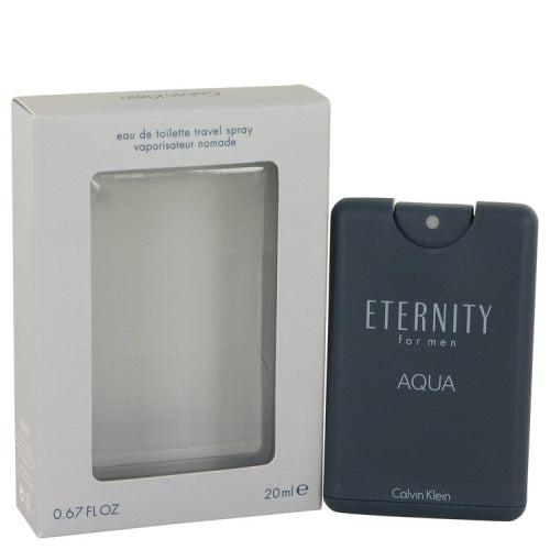 Eternity Aqua by Calvin KleinMini EDT Spray.67 oz.67 oz / 20 ml / Alcohol, Amber, Woody, Aldehyde, Oils Men