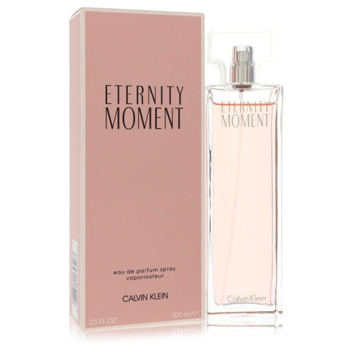 Eternity Moment by Calvin KleinEau De Parfum Spray 3.4 oz 3.4 oz / 100 ml / Alcohol, Amber, Woody, Aldehyde, Oils Women
