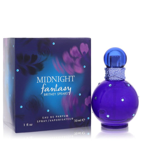 Fantasy Midnight by Britney SpearsEau De Parfum Spray 1 oz 1 oz / 30 ml / Alcohol, Amber, Woody, Aldehyde, Oils Women