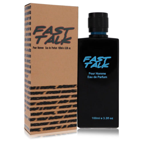 Fast Talk by Erica TaylorEau De Parfum Spray 3.4 oz 3.4 oz / 100 ml / Alcohol, Amber, Woody, Aldehyde, Oils Men