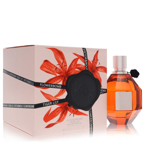 Flowerbomb Tiger Lily by Viktor & RolfEau De Parfum Spray 3.4 oz 3.4 oz / 100 ml / Alcohol, Amber, Woody, Aldehyde, Oils Women