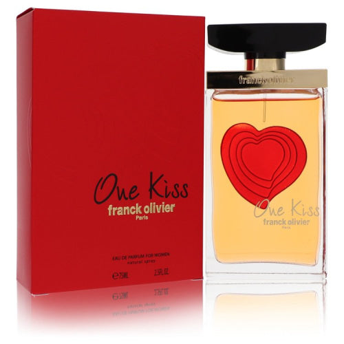 Franck Olivier One Kiss by Franck OlivierEau De Parfum Spray 2.5 oz 2.5 oz / 75 ml / Alcohol, Amber, Woody, Aldehyde, Oils Women