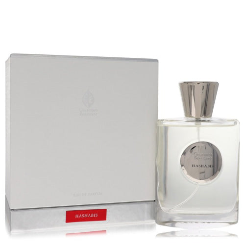 Giardino Benessere Hashabis by Giardino BenessereEau De Parfum Spray (Unisex) 3.4 oz 3.4 oz / 100 ml / Alcohol, Amber, Woody, Aldehyde,