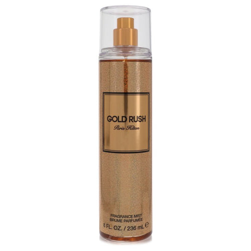 Gold Rush by Paris HiltonFragrance Mist 8 oz 8 oz / 240 ml / Alcohol, Amber, Woody, Aldehyde, Oils Women
