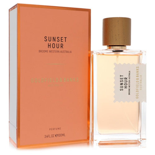 Goldfield & Banks Sunset Hour by Goldfield & BanksPerfume Spray (Unisex) 3.4 oz 3.4 oz / 100 ml / Alcohol, Amber, Woody, Aldehyde, Oils