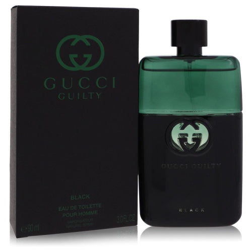 Gucci Guilty Black by GucciEau De Toilette Spray 3 oz 3 oz / 90 ml / Alcohol, Amber, Woody, Aldehyde, Oils Men