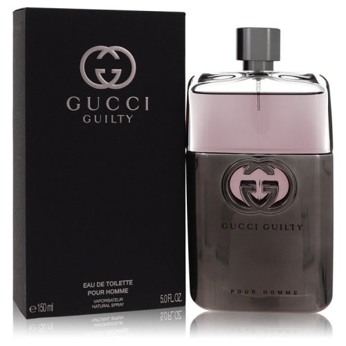 Gucci Guilty by GucciEau De Toilette Spray 5 oz 5 oz / 150 ml / Alcohol, Amber, Woody, Aldehyde, Oils Men