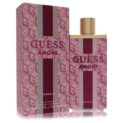 Guess Amore Venezia by GuessEau De Toilette Spray (Unisex) 3.4 oz 3.4 oz / 100 ml / Alcohol, Amber, Woody, Aldehyde, Oils Unisex