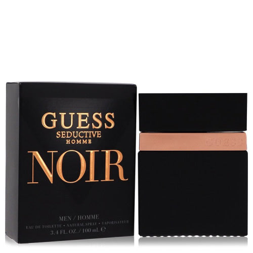 Guess Seductive Homme Noir by GuessEau De Toilette Spray 3.4 oz 3.4 oz / 100 ml / Alcohol, Amber, Woody, Aldehyde, Oils Men