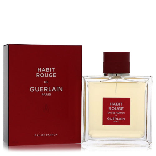 Habit Rouge by GuerlainEau De Parfum Spray 3.4 oz 3.4 oz / 100 ml / Alcohol, Amber, Woody, Aldehyde, Oils Men