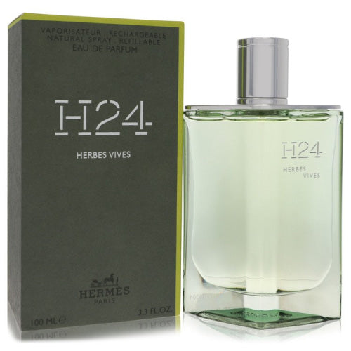 Hermes H24 Herbes Vives by HermesEau De Parfum Refillable Spray 3.4 oz 3.4 oz / 100 ml / Alcohol, Amber, Woody, Aldehyde, Oils Men