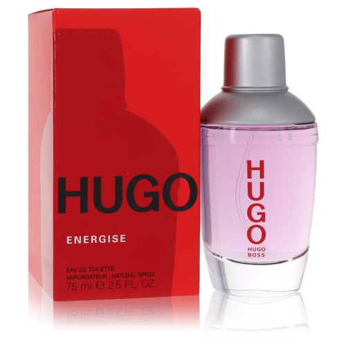 Hugo Energise by Hugo BossEau De Toilette Spray 2.5 oz 2.5 oz / 75 ml / Alcohol, Amber, Woody, Aldehyde, Oils Men