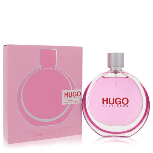 Hugo Extreme by Hugo BossEau De Parfum Spray 2.5 oz 2.5 oz / 75 ml / Alcohol, Amber, Woody, Aldehyde, Oils Women