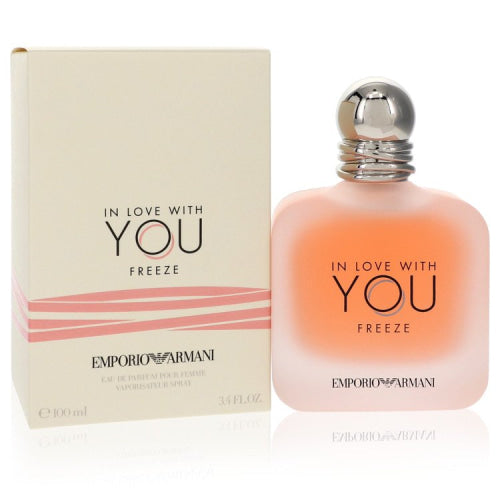In Love With You Freeze by Giorgio ArmaniEau De Parfum Spray 3.4 oz 3.4 oz / 100 ml / Alcohol, Amber, Woody, Aldehyde, Oils Women