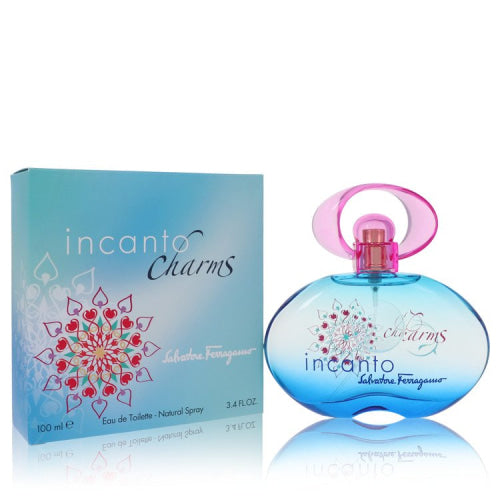 Incanto Charms by Salvatore FerragamoEau De Toilette Spray 3.4 oz 3.4 oz / 100 ml / Alcohol, Amber, Woody, Aldehyde, Oils Women