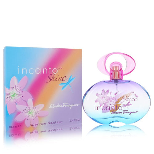Incanto Shine by Salvatore FerragamoEau De Toilette Spray 3.4 oz 3.4 oz / 100 ml / Alcohol, Amber, Woody, Aldehyde, Oils Women