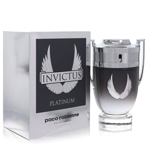 Invictus Platinum by Paco RabanneEau De Parfum Spray 3.4 oz 3.4 oz / 100 ml / Alcohol, Amber, Woody, Aldehyde, Oils Men