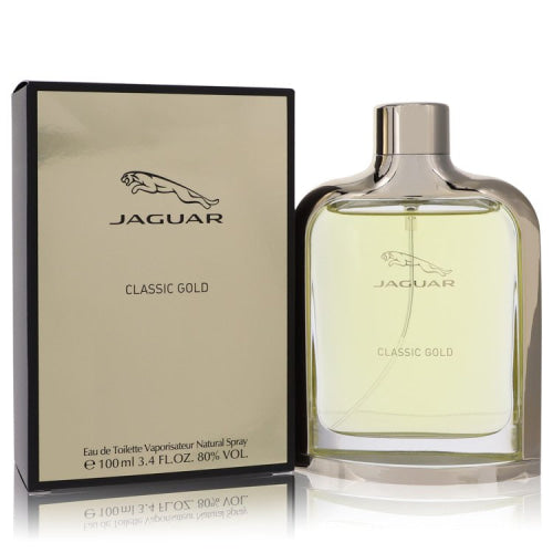 Jaguar Classic Gold by JaguarEau De Toilette Spray 3.4 oz 3.4 oz / 100 ml / Alcohol, Amber, Woody, Aldehyde, Oils Men