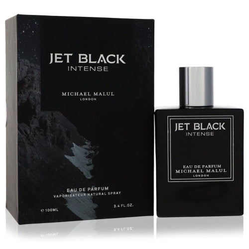 Jet Black Intense by Michael MalulEau De Parfum Spray 3.4 oz 3.4 oz / 100 ml / Alcohol, Amber, Woody, Aldehyde, Oils Men