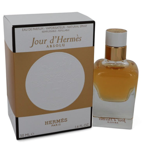 Jour D’hermes Absolu by HermesEau De Parfum Spray Refillable 1.6 oz 1.6 oz / 50 ml / Alcohol, Amber, Woody, Aldehyde, Oils Women